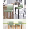 thumbnail image 5 of Sage Green Ombre Bar Stool Covers Set of 6, Modern Sage Green Abstract Art Stretch Washable Bar Chair Covers with Backs, Removable Pub Counter Height Chair Cover for Kitchen Dining Room Cafe, 5 of 7