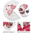 thumbnail image 2 of FMSHPON Valentine's Day Valentine's Day Cute Gnome Xmas Christmas Tree Skirt Stand Mat for Holiday Party Decoration Indoor Outdoor 48 inches, 2 of 6