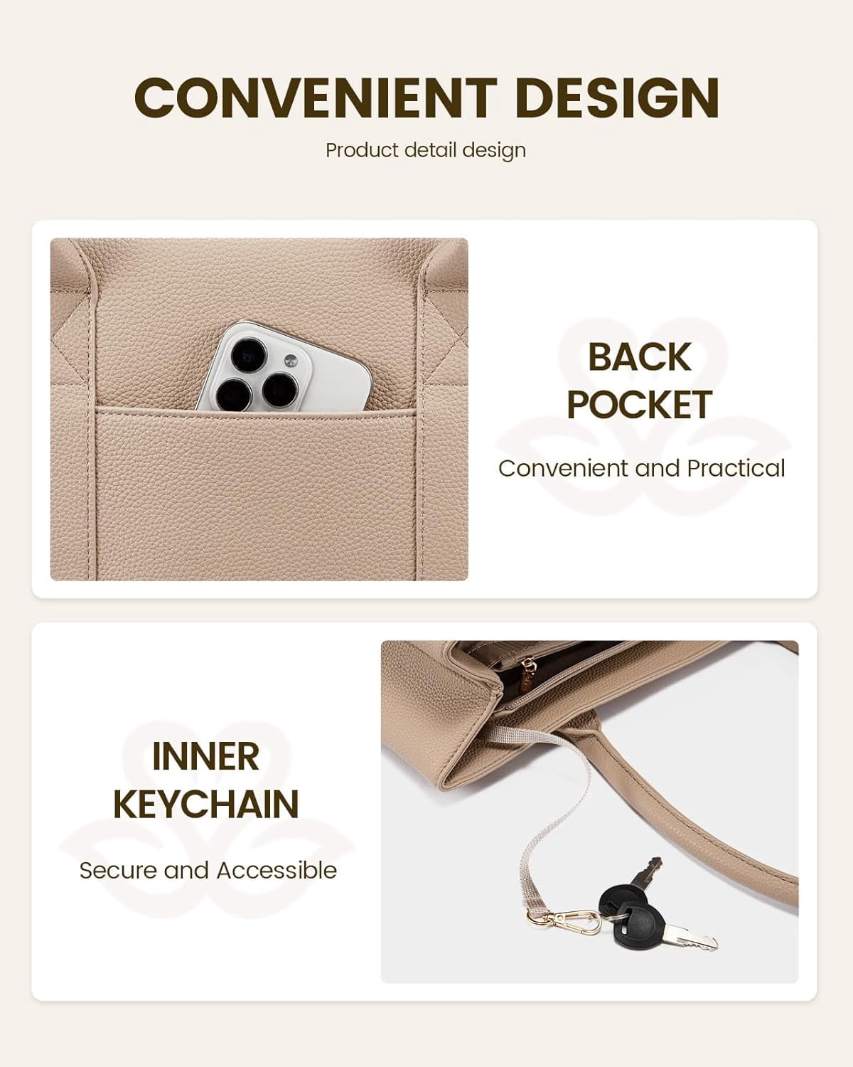LOVEVOOK Laptop Bag for Women, Computer Work Tote Bag, Business Shoulder Handbag, Office Briefcase for Gift, Travel, Teacher