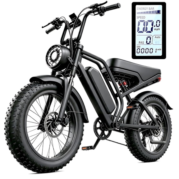 Gegaibe Electric Bike for Adults,750W Peak 1500W Motor All-Terrain Fat Tire E Mountain Bike, 48V/15AH UL2849