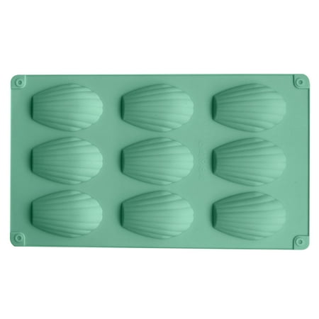 

Juliy Cake Mold Reusable Easy to Clean Easily Demoulding Heat-resistant Non-stick DIY Silicone 9 Cavities Shells Chocolate Mould Pastry Tool