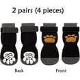 thumbnail image 3 of 2 Pairs Anti-Slip Dog Socks Soft Adjustable Paw Protection Dog Socks Grip Socks with Strap Traction Control, 3 of 5
