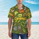 thumbnail image 2 of Fotbe Camping 1 Camisa Hawaiana para Hombre Unisex – Camisa Casual de Verano con Botones de Manga Corta de Algodón y Lino,X-Large, 2 of 7
