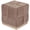 Brown, variant on Aria Home Esme 17" Inch Checker Weave Corduroy Ottoman Stool with Washable Cover, Brown