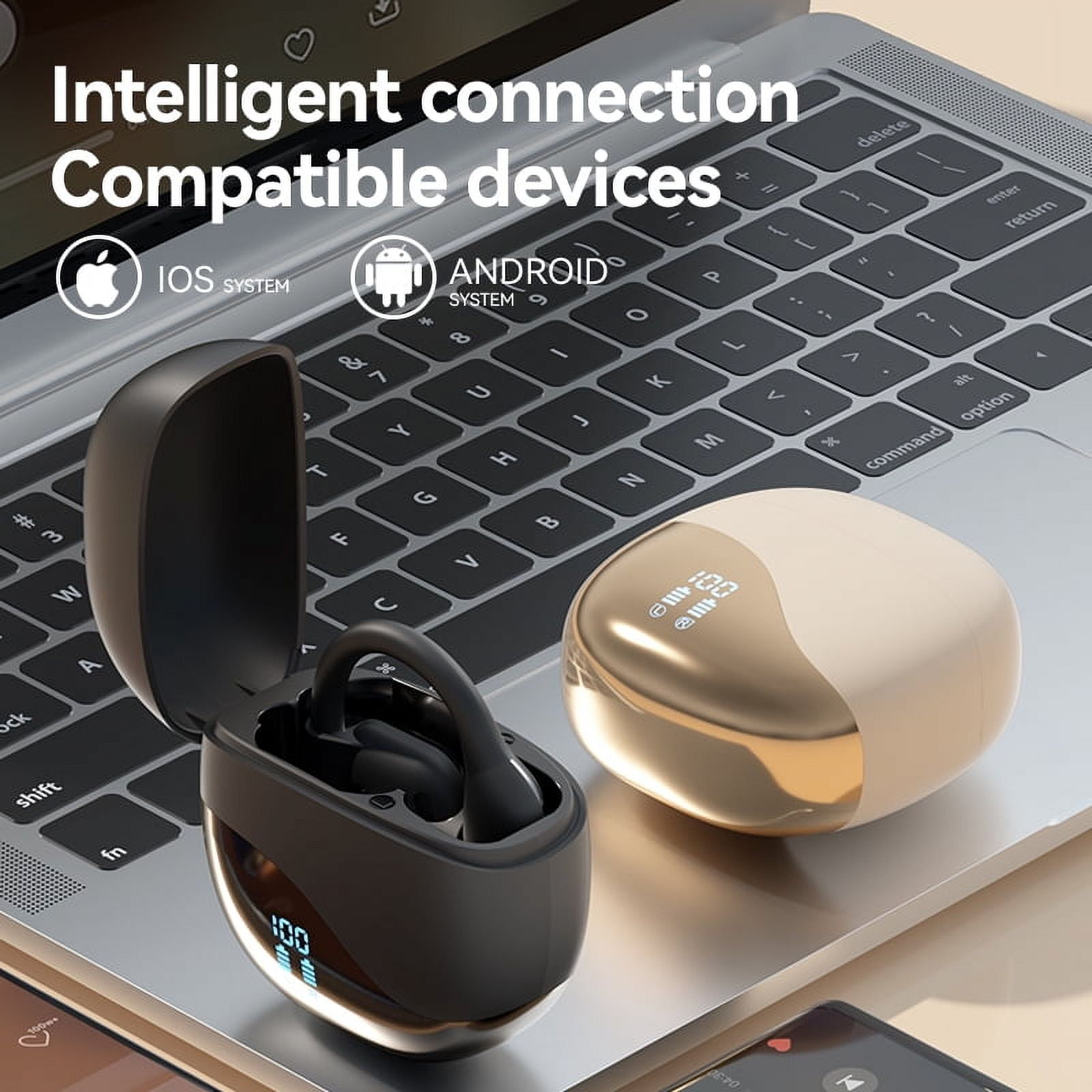 TWS M62 Wireless Earphone HD W/translation Capabilities - Earbuds - Black