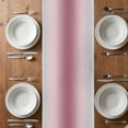 thumbnail image 4 of Table Runner 120 Inches Long for Kitchen Dining, Pink Grey Ombre Dresser Scarf Farmhouse, Dining Table Decorations for Wedding/Parties, Farmhouse Gradient Minimalist 13 x 120 In, 4 of 8