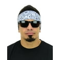 thumbnail image 3 of Multi Functional Tube Bandana | Classic Paisley Bandana Pattern - 6PK White Paisley CA4225, 3 of 4