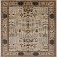 thumbnail image 1 of Ahgly Company Machine Washable Indoor Square Industrial Modern Sepia Brown Area Rugs, 6' Square, 1 of 7