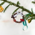 thumbnail image 4 of Ganfancp Feliz Navidad Guirnalda Guirnalda Ventana Puerta Decoraciones Bowknot Ornamento Liquidación Ventas Hoy Ofertas Prime 1 Corona de Navidad, 4 of 7