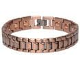 thumbnail image 3 of 2 Pc Magnetic Solid Copper Link Bracelet Arthritis Therapy Pain Relief Men Women, 3 of 4