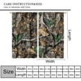 thumbnail image 3 of Forest Camouflage Curtains Camo Oak Branches Leaves Mossy Hunting Lodge Camp Cabin Curtain with Rod Pocket for Bedroom Living Room Home Drapes Window Treatments 2 Panels Set 84" W X 84" L, 3 of 6