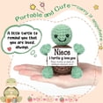 thumbnail image 2 of 4THFARMES Mini Funny Turtle Teacher Appreciation Gifts for Women Men, End of Year Thank You Teacher Gifts Ideas, Personalized Cool Small Cute Stuff Things, Handmade Emotional Positive Crochet Turtle, 2 of 10