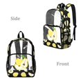 thumbnail image 2 of ZIATUBLES Clear Backpack, Heavy Duty Fabric & PVC Transparent Bookbag with Pear Print, Large Capacity See Through Backpack for School College Work Travel Security, 2 of 7