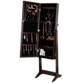 thumbnail image 2 of ViscoLogic Armoire à Bijoux en Bois Rétro avec Miroir Cheval Réglable, Blanc, 2 of 3