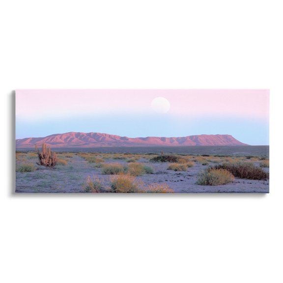 Desert Sun Arid Plateau Landscape Photograph Gallery Wrapped Canvas Print Wall Art