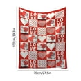 thumbnail image 3 of DefiDgd Valentine's Day Plush Blanket Throw,Soft Warm Cozy Love Heart Blankets for Couch Sofa Bed Bedroom Living Room Home Decoration(C), 3 of 6