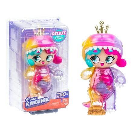 XOX Kweenie Deluxe Kween of Rawr 11" Mega Size Doll, Includes Display Case & Collector Card Ages 7+