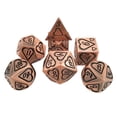 thumbnail image 1 of Dados de metal poliédricos de aleación de zinc perfecl 7 piezas para accesorios de Casino RPG Party Estilo 4, 1 of 8
