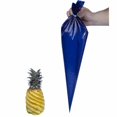 thumbnail image 3 of Premium Thickened LDPE Blue Triangular Pastry Bags, 52x52cm (22-Inch), Disposable Icing Piping Bags for Cream Decorating, Efficient Roll Packaging (30/50 Units), Durable & Easy-to-Use Flower Piping, 3 of 5