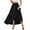Black, variant on Womens Maxi Skirts Casual Elastic High Waist Swing Tiered Beach Maxi Skirt s-xxl