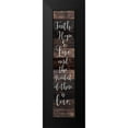 thumbnail image 2 of Kimberly, Allen 7x18 Black Modern Framed Museum Art Print Titled - Faith Hope Love, 2 of 5