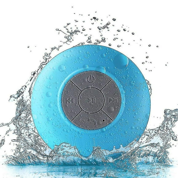 Mini Waterproof Bluetooth Speaker Box, 3.0 Bluetooth Speaker, Handsfree Portable Speakerphone Built-in Mic, Control Buttons Dedicated Suction Cup Show