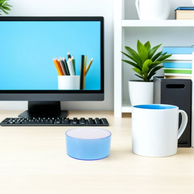 SWETRACE 4Ud Esponja Para Contar Azul Con Humectación Rápida Y Mantenimiento Fácil Para Oficina