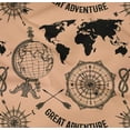 thumbnail image 5 of oneOone Cotton Poplin Twill Tan Fabric Travel Craft Projects Decor Fabric Printed By The Yard 56 Inch Wide, 5 of 6