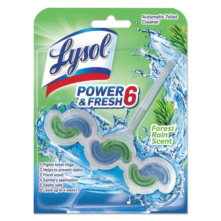 LYSOL Power & Fresh6 Automatic Toilet Bowl Cleaner Forest Rain 1.37oz