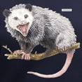 thumbnail image 3 of CafePress - Opossum Possum Animal Women's V Neck Dark T Shirt - Women's V-Neck Dark T-Shirt, 3 of 4