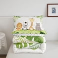 thumbnail image 5 of Manfei Kawaii Giraffe Full Size Comforter Sets,Cute Zebra Bedding Comforter Set,White,Polkadot Reversible,3 Pieces,1 Comforter and 2 Pillowcases, 5 of 7