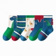 thumbnail image 2 of HCNTES Toddler Baby Boys Socks Girls Socks Mid Cut Socks Little/Big Kids Crew Socks Set Children's Fun Cute Sock Spring Summer(L01-A,6-8 Years), 2 of 4