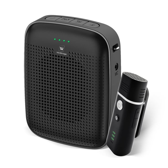 Amplificador de voz HW HAOWORKS A006 Micrófono de solapa inalámbrico de 15 W