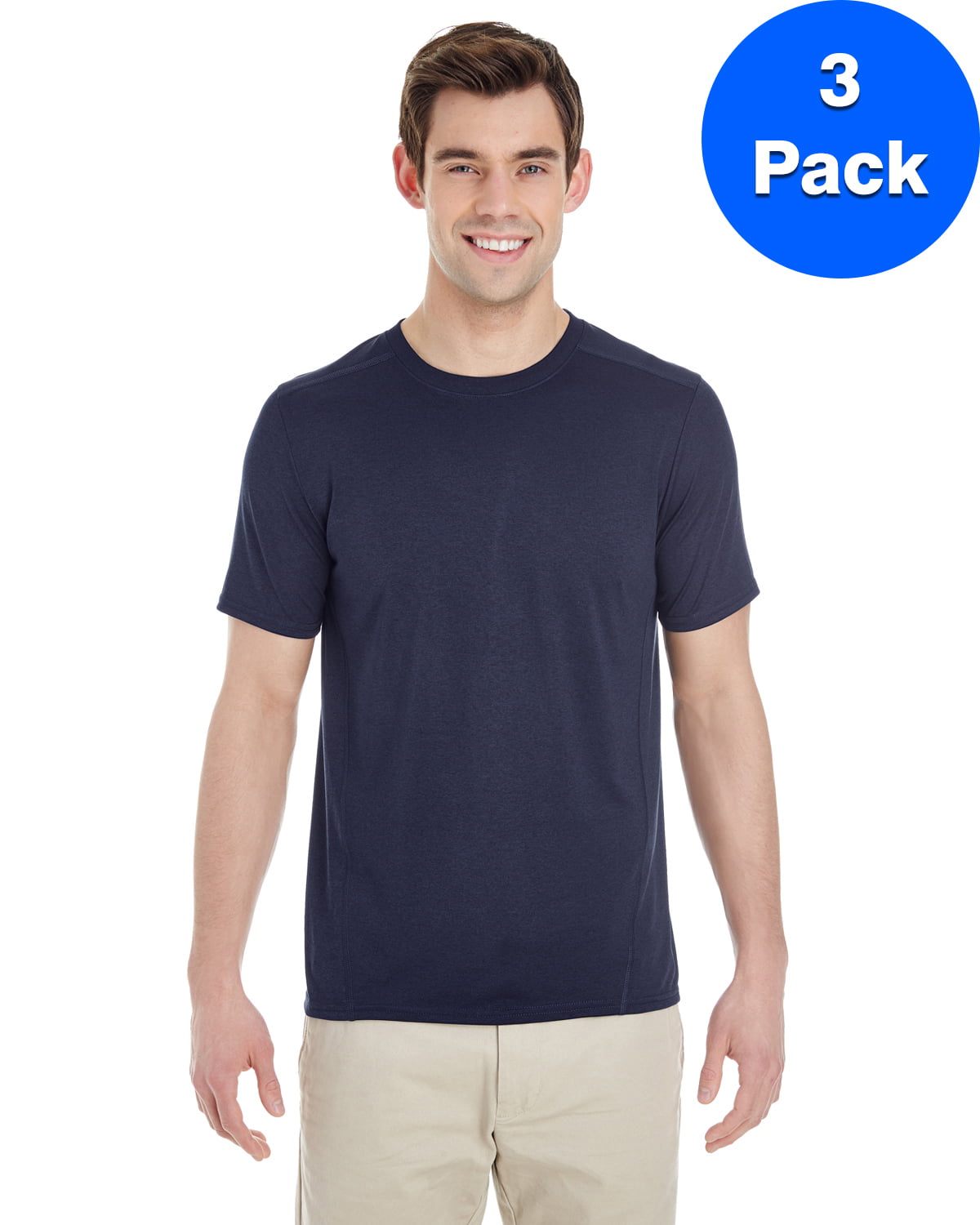 Mens Tech Short-Sleeve T-Shirt 3 Pack - Walmart.com