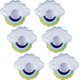 thumbnail image 1 of Inflatable Drink Holder, 6 Pack Pool Drink Holder Floats Cup Holders Drink Floats, Cloud Floating Drink Holder For Pool Party, 1 of 5