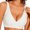 White, variant on Plunge Triangle Bras for Women Low Cut Non-wired Seamless Bralette Stretch Summer Daily Workout Yoga Bras Red L