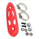 thumbnail image 2 of Escudo térmico de escape Soledad con abrazadera 2x protector de tubo para motocicleta Rojo, 2 of 6