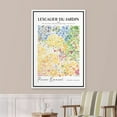 thumbnail image 3 of PixonSign Framed Canvas Print Wall Art Pierre Bonnard Watercolor Pastel Dot Garden Classic Vintage Illustrations Fine Art Decorative Multicolor for Living Room, Bedroom, Office - 16"x24" WHITE, 3 of 5