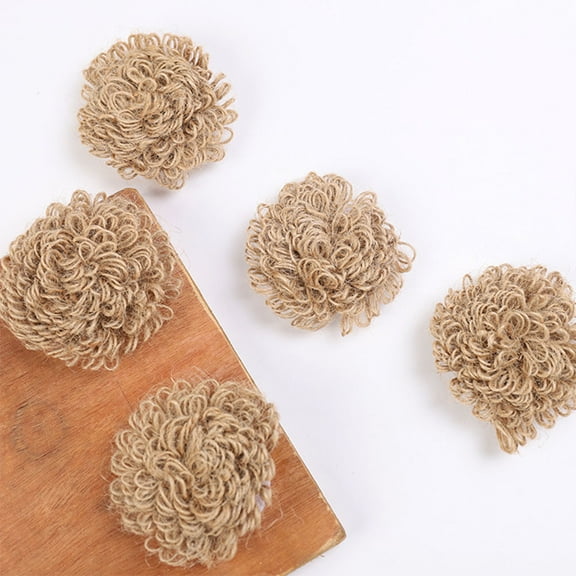 Masteelf 19 Pcs Craft Burlap Festive Decoration Set Party Decoration 8.5X8.5CM