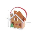 thumbnail image 4 of Felt Gingerbread House Basket (5.8") - Set of 2, 4 of 4