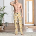 thumbnail image 2 of Hirioo Rabbit And Candy for Men's PJ Pajama Pants Sleep Pants Men's Home Trousers with Pockets,S-3XL-Small, 2 of 6
