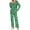 Green, variant on uublik Pajamas for Women Set Summer Long Sleeve Tops and Long Pants Soft Comfy Pajamas Set 2 Piece Outfits