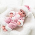 thumbnail image 2 of Poupée Reborn Réaliste Réaliste Mignonne Nouveau-Né Poupée Bébé Poupée Tout-Petit 9,84 Po, 2 of 8