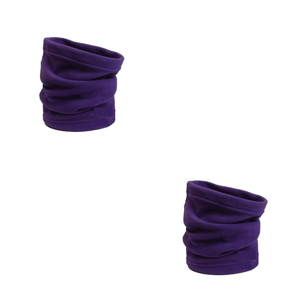 Wosthever Calentador de cuello para mantener el calor, a prueba de frío, a la moda, cómodo cuello, polaina, gran textura, durabilidad, pañuelo para el Violeta 2piezas Wosthever CBP394572