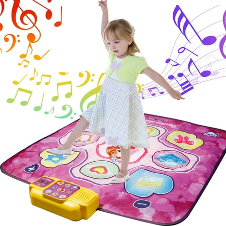 Dance Mat Toys for Girls 3-6 Years Musical Educational Dance Pad Game Toys Christmas Birthday Gifts for Kids