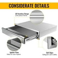 thumbnail image 4 of Outdoor Kitchen Single Drawer 30" W x 6.5" H x 23" D Inch Stainless Steel Flush Mount BBQ for Outdoor Kitchen Island, or Patio Grill Station, 4 of 14