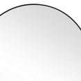thumbnail image 4 of Benjara BM239314 Round Shape Sleek Metal Frame Mirror, Black, 4 of 5