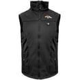 thumbnail image 3 of Men's ActionHeat  Black Denver Broncos 5V Softshell Battery Heated Full-Zip Vest, 3 of 7