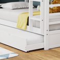 thumbnail image 6 of Arca Solid Wood Twin Over Twin Bunk Bed and Trundle in White, 6 of 8