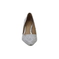 thumbnail image 3 of Badgley Mischka Women's Zuri Evening Pumps Shoes White Size 6.5 M, 3 of 5